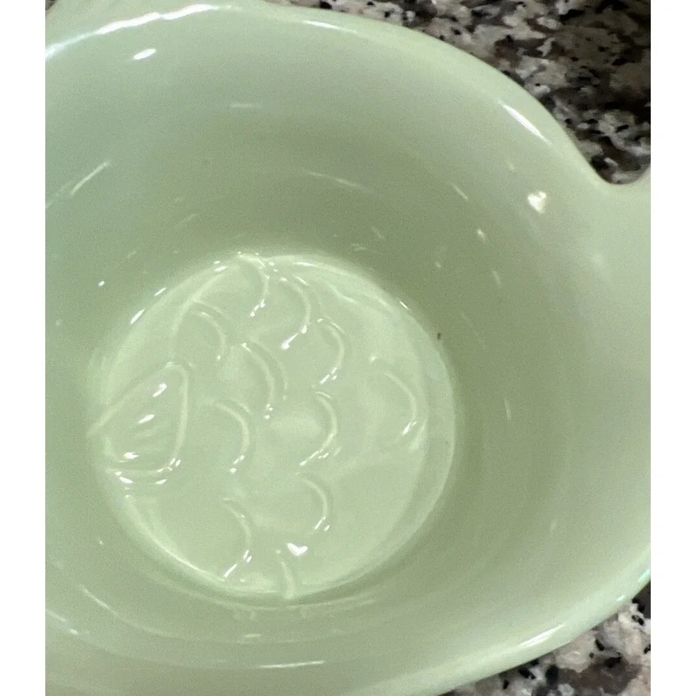 Set Of 2 Chantal‎ Fish Shaped Bowls Green Stoneware Ramekin 91-FSB-B7 1.5 Cups